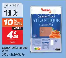 Netto Saumon fumé atlantique netto offre
