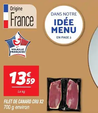 Netto Filet de canard cru x2 offre