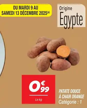 Netto Patate douce à chair orange offre