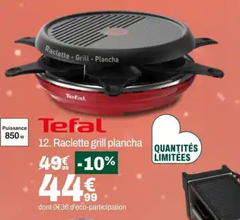 BUT Tefal raclette grill plancha offre
