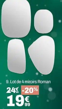 BUT Lot de 4 miroirs roman offre