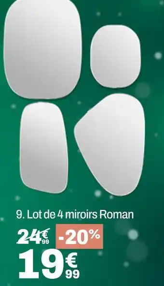 BUT Lot de 4 miroirs roman offre