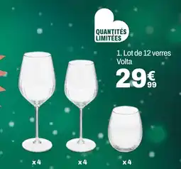 BUT Lot de 12 verres volta offre