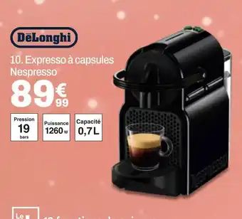 BUT Delonghi expresso à capsules nespresso offre