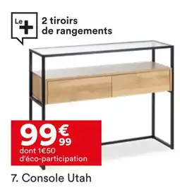 BUT Console utah offre