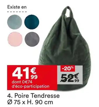 BUT Poire tendresse ø 75 x h. 90 cm offre