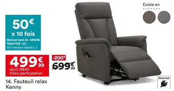 BUT Kenny fauteuil relax offre