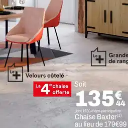BUT Chaise baxter offre