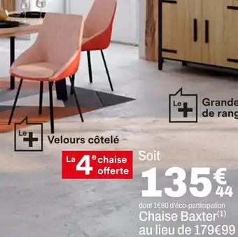 BUT Chaise baxter offre