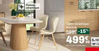 BUT Table céramique auxane offre