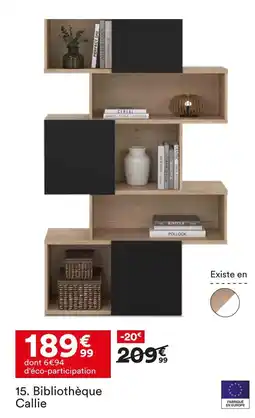 BUT Bibliothèque callie offre