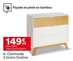 BUT Commode 3 tiroirs ondine offre