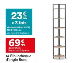 BUT Bibliothèque d'angle bono offre