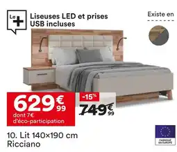 BUT Lit 140x190 cm ricciano offre