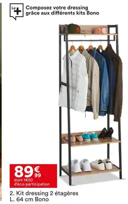 BUT Kit dressing 2 étagères offre
