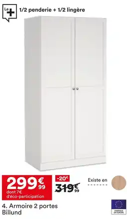 BUT Armoire 2 portes billund offre