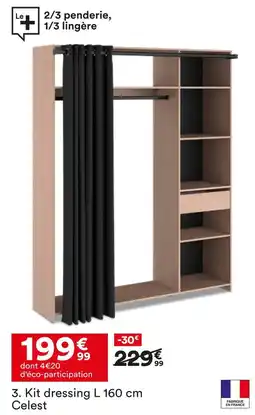 BUT Celest kit dressing l 160 cm offre