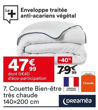 BUT Dreaméa couette bien-être très chaude offre