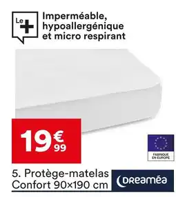 BUT Dreaméa protège-matelas confort 90x190 cm offre
