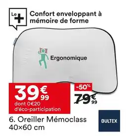 BUT Bultex oreiller mémoclass offre