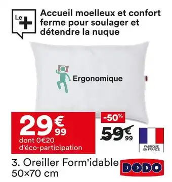 BUT Dodo oreiller form'idable offre