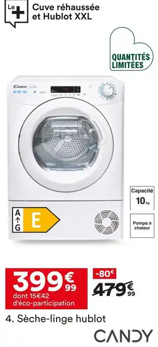 BUT Candy sèche-linge hublot offre