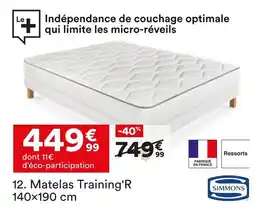 BUT Simmons matelas training'r offre
