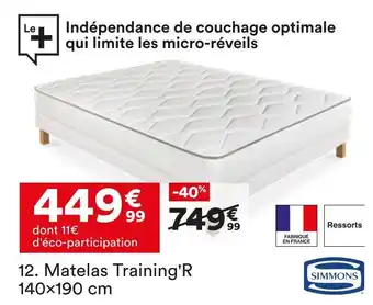 BUT Simmons matelas training'r offre