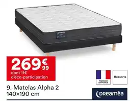 BUT Dreaméa matelas alpha 2 offre
