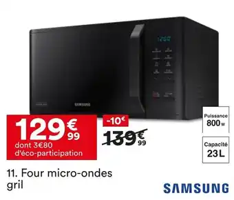 BUT Samsung four micro-ondes grill offre