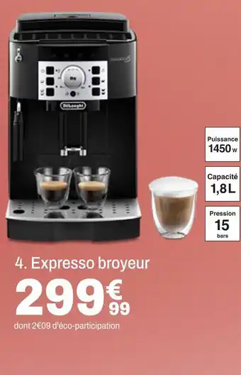 BUT Expresso broyeur offre