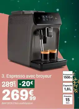 BUT Philips espresso avec broyeur offre