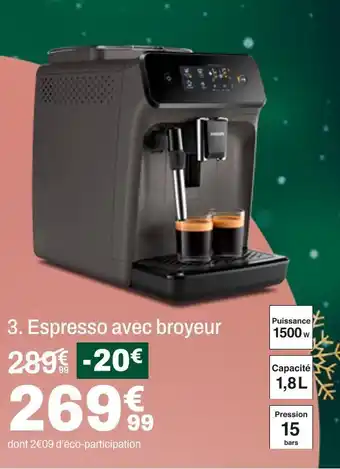 BUT Philips espresso avec broyeur offre