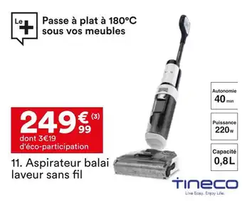 BUT Tineco aspirateur balai laveur sans fil offre