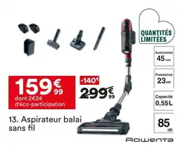 BUT Rowenta aspirateur balai sans fil offre