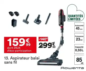 BUT Rowenta aspirateur balai sans fil offre