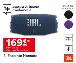 BUT Jbl enceinte nomade offre