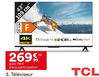 BUT Tcl téléviseur 43p61k offre