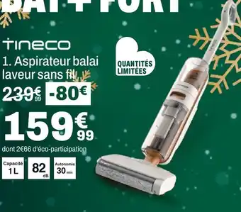 BUT Tineco aspirateur balai laveur sans fil offre