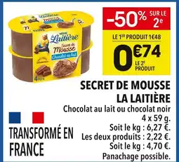Supeco La laitière secret de mousse offre