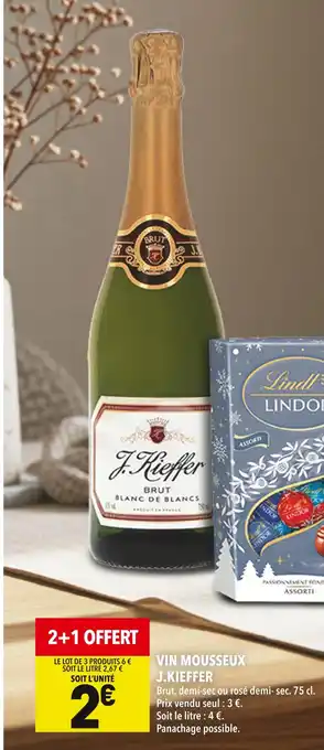 Supeco J.kieffer vin mousseux offre