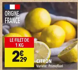 Supeco Citron offre