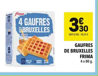 Supeco Frima gaufres de bruxelles offre