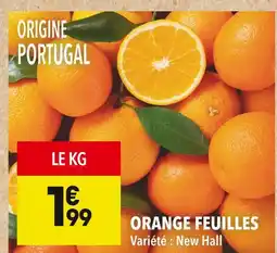 Supeco Orange feuilles offre