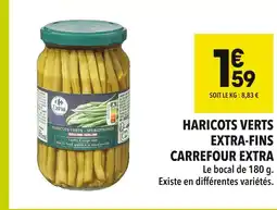 Supeco Carrefour extra haricots verts extra-fins offre