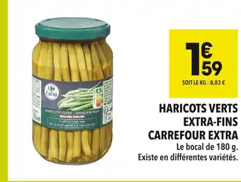 Supeco Carrefour extra haricots verts extra-fins offre