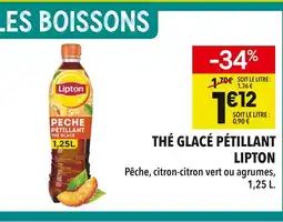 Supeco Lipton thé glacé pétillant offre