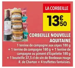 Supeco Corbeille nouvelle aquitaine offre