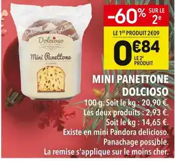 Supeco Dolcioso mini panettone offre