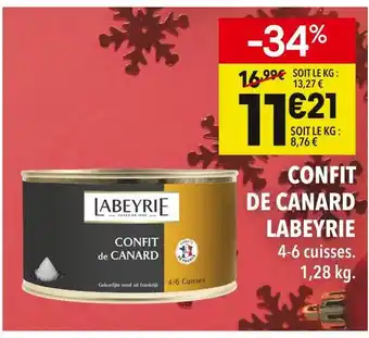 Supeco Labeyrie confit de canard offre
